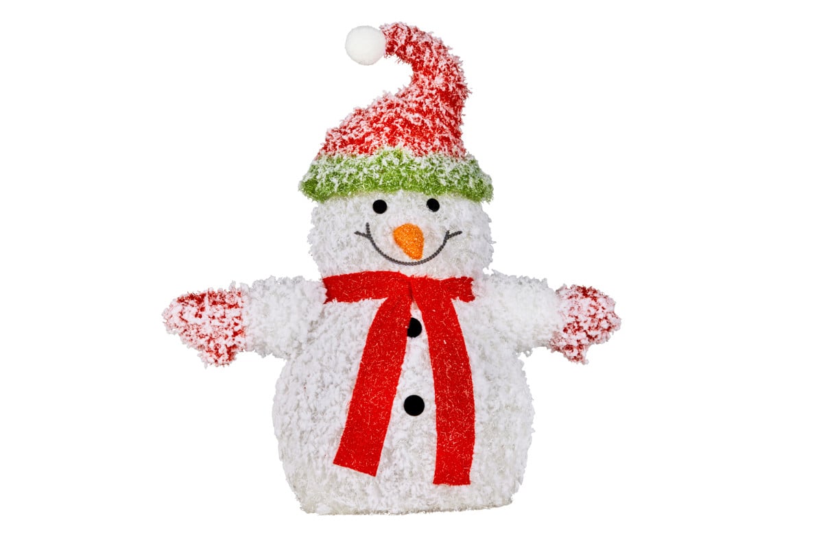 Christabelle Snowy Christmas Snowman with Lights 56cm