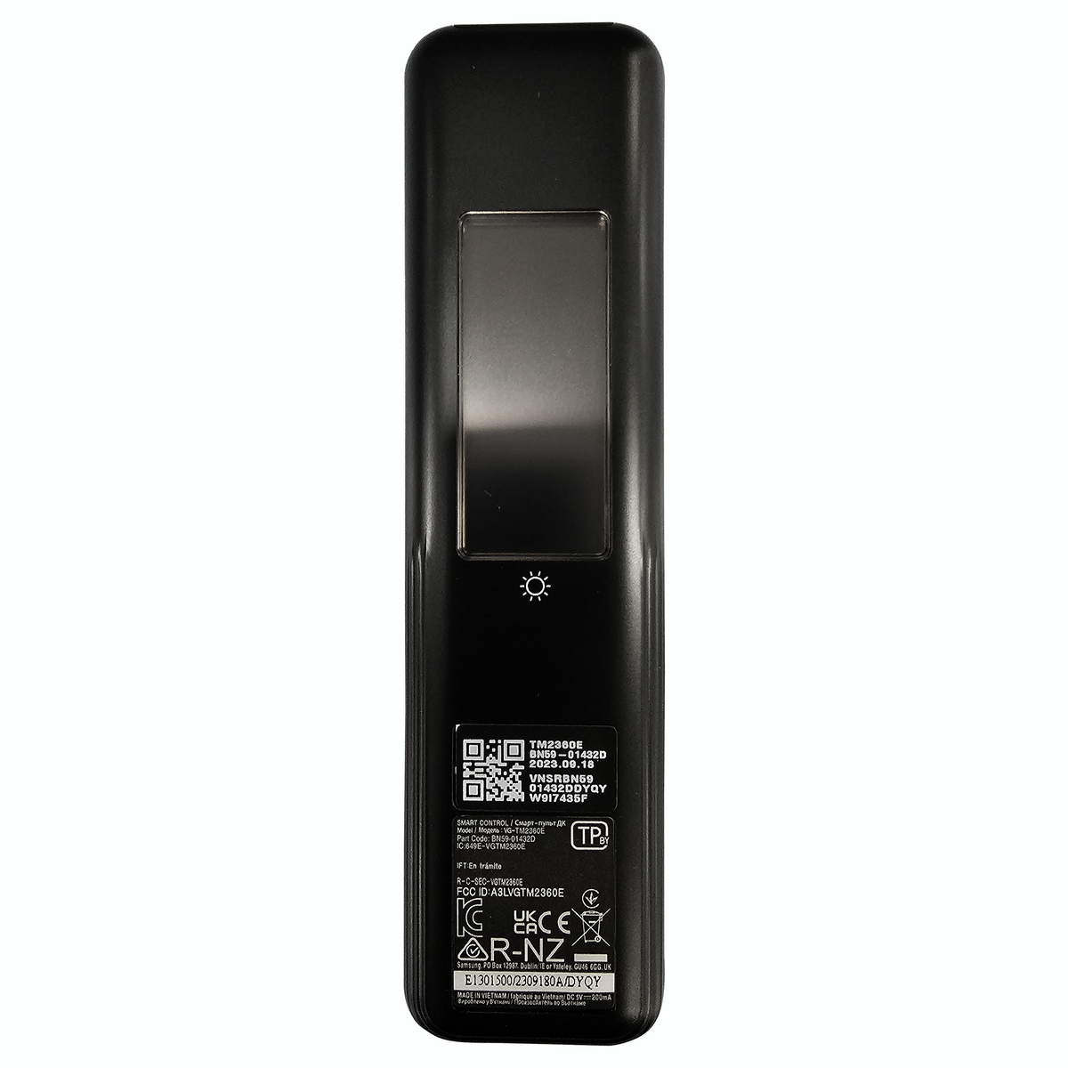 Samsung Smart TV Remote Control with Solar Cell - BN59-01432D
