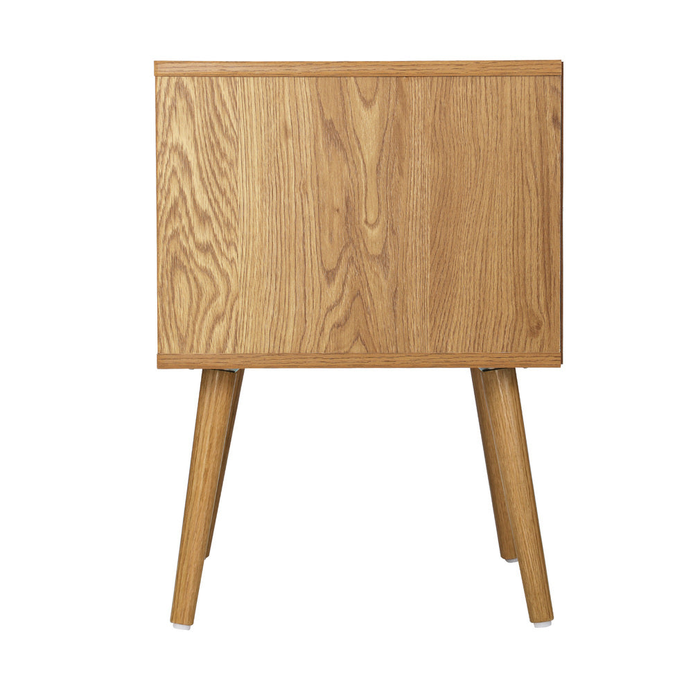 Oikiture Bedside Tables Set of 2 Side Table