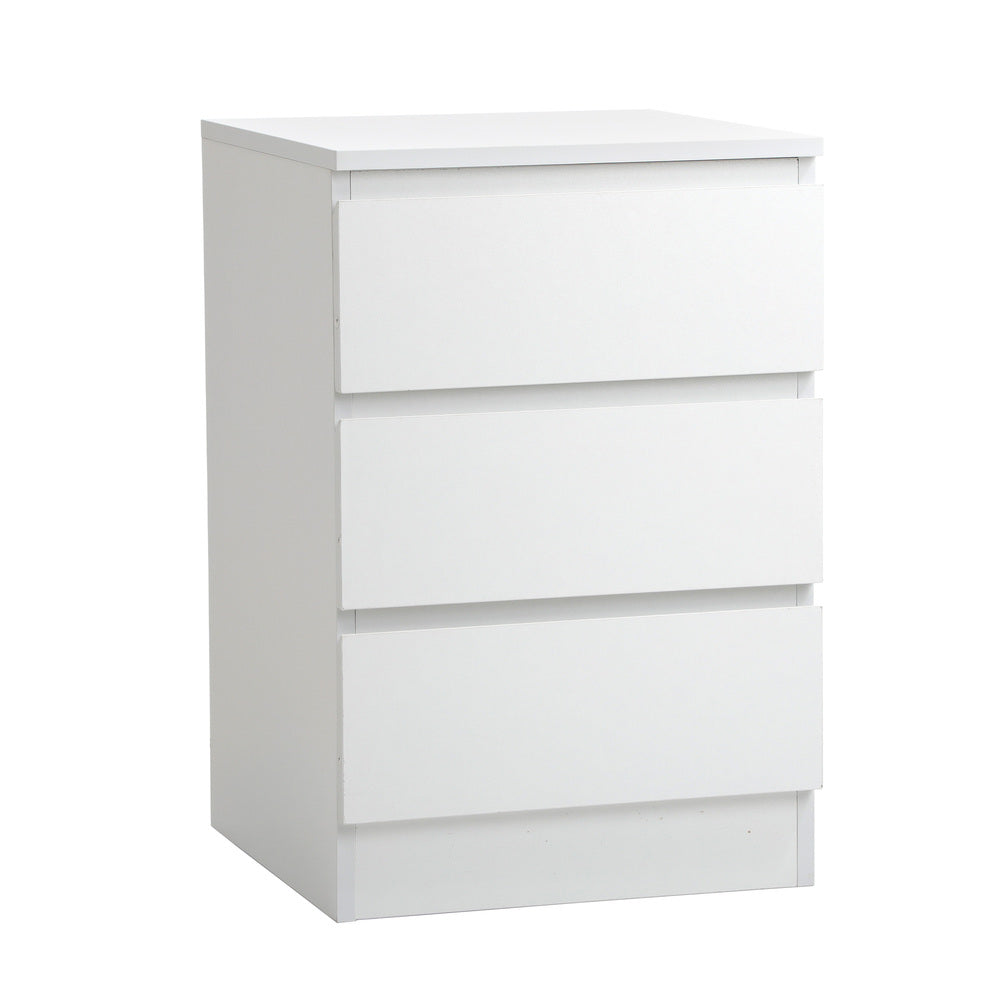 Oikiture Bedside Tables Set of 2 Side Table Nightstand White