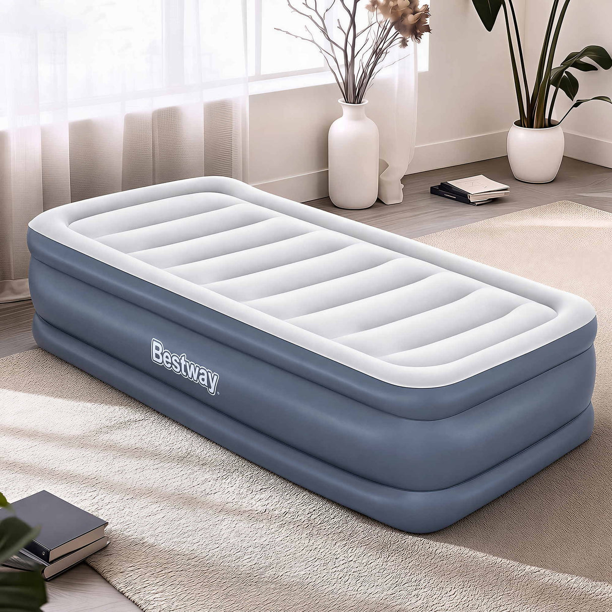 Bestway Mattress Air Bed Single Size 51CM Inflatable Camping Beds Home Outdoor