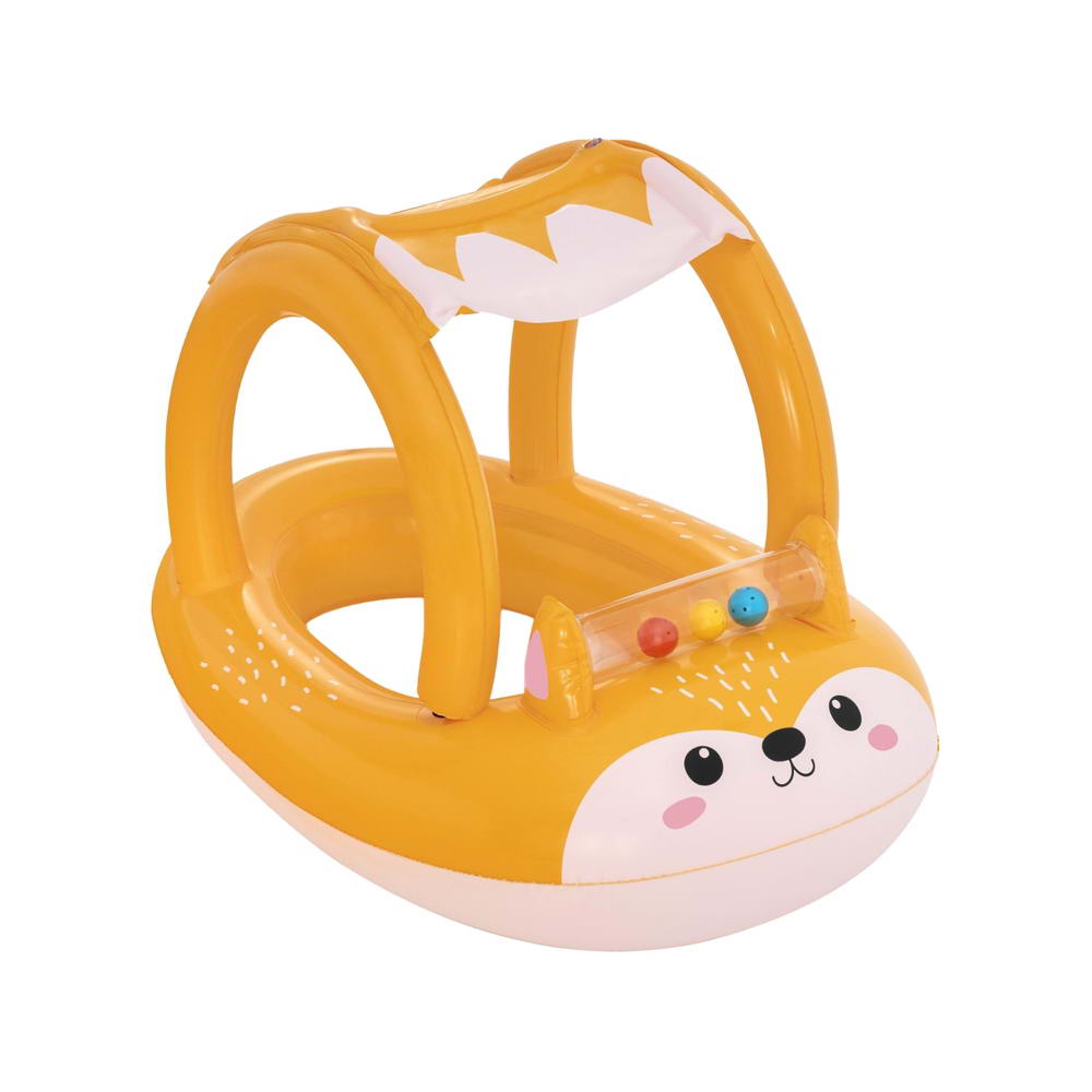 Bestway Kids' Inflatable Fox Pool Float with Removable Canopy - 94x66CM