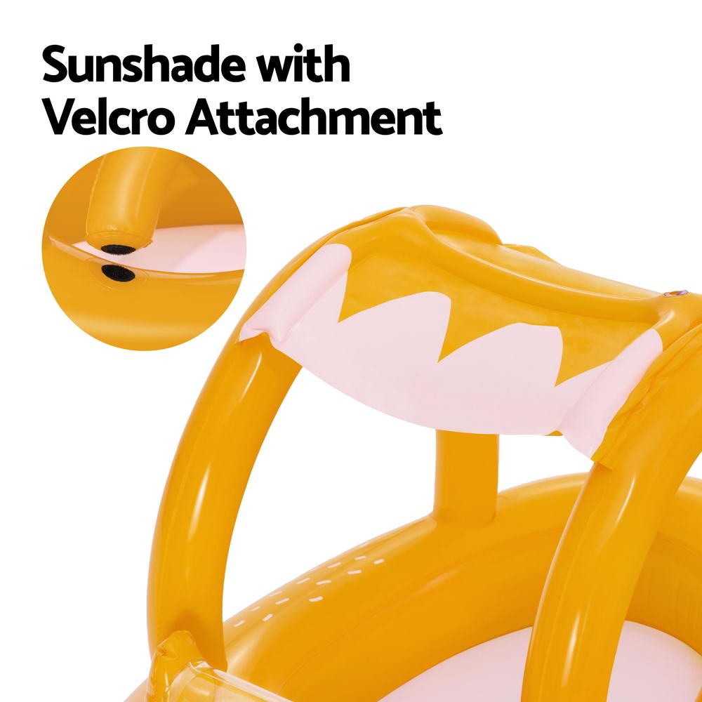 Bestway Kids' Inflatable Fox Pool Float with Removable Canopy - 94x66CM