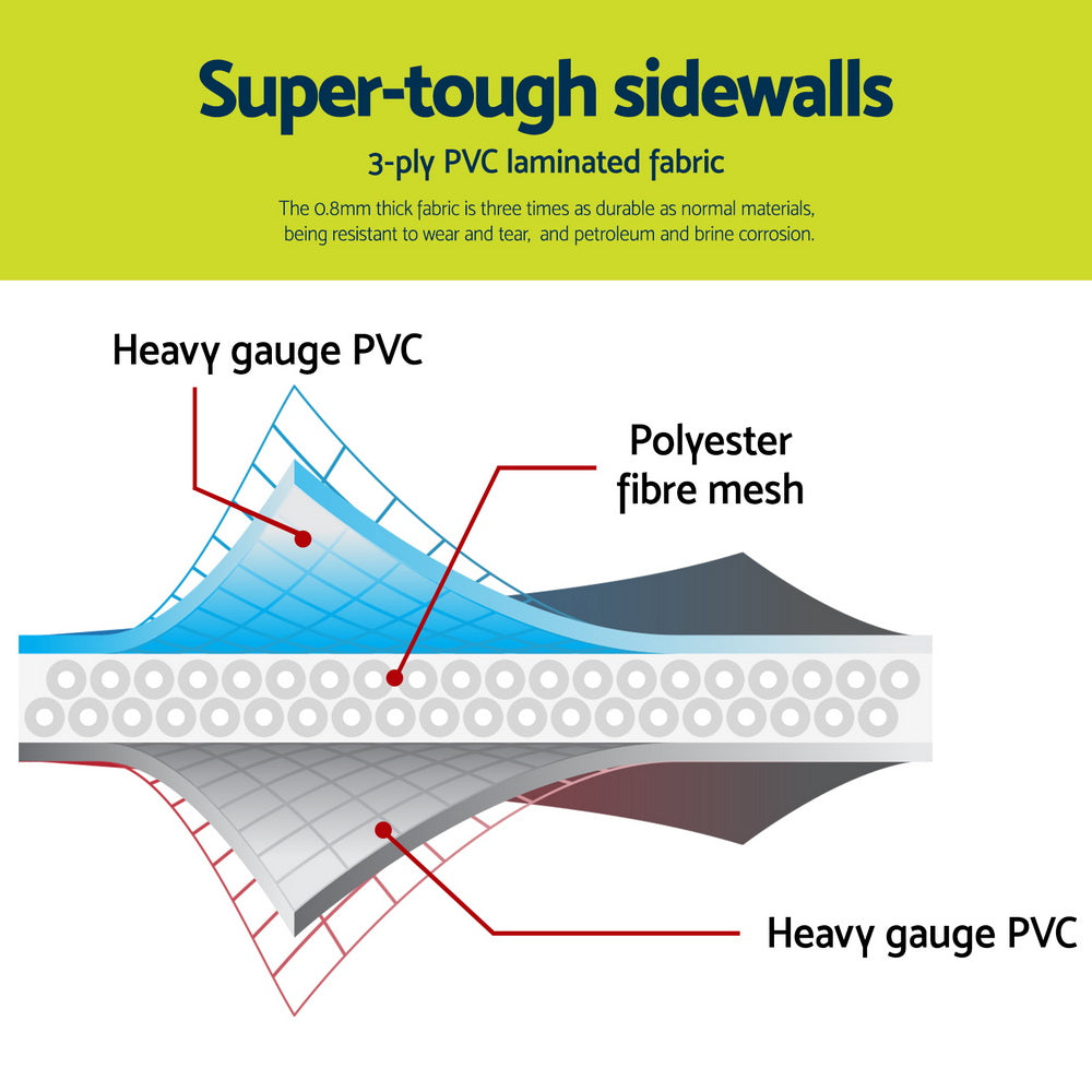 Bestway Swimming Pool 412x201x122cm Steel Frame Pool Set w/Pump Ladder