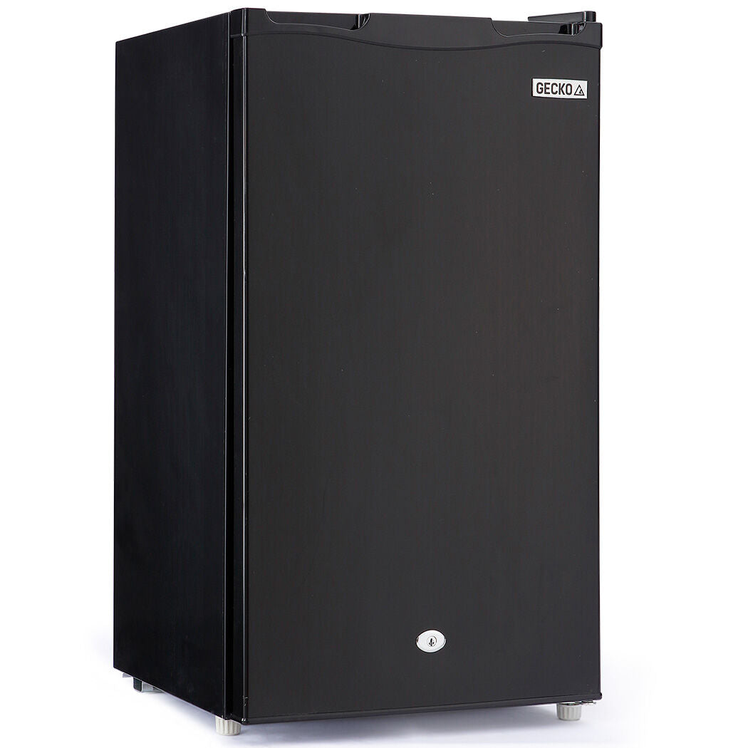 GECKO 95L Portable Upright Fridge, 12V/24V for Motorhome, Caravan, Black