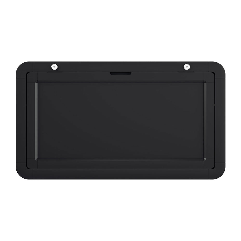 Weisshorn Portable Folding Caravan Table - 800mm x 450mm with Locking Mechanism - Black