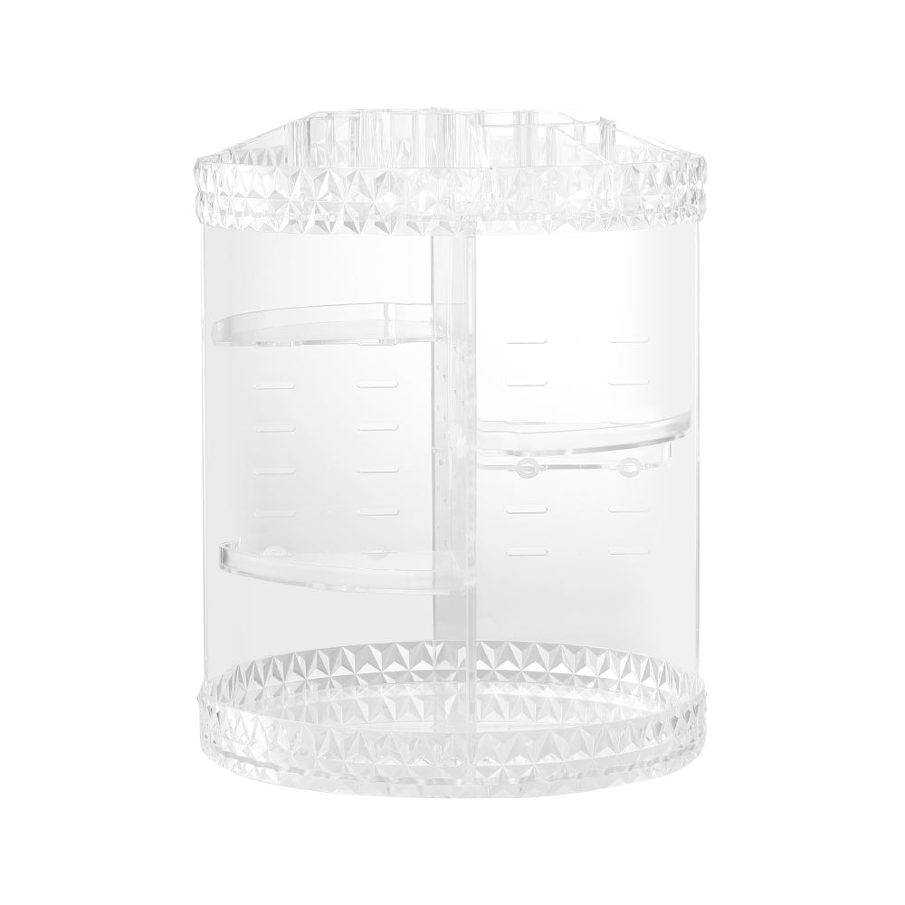 360? Rotating Acrylic Makeup Organizer - Embellir Cosmetic Storage Case