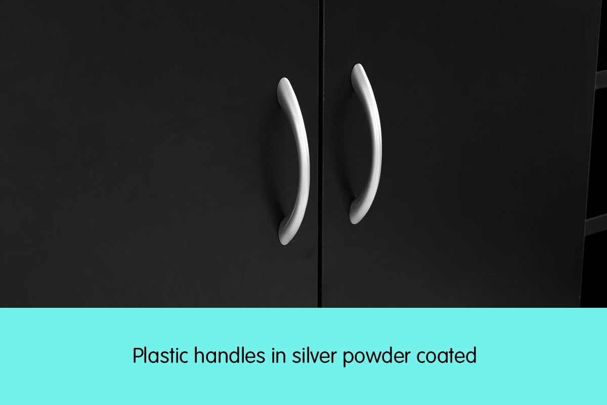 Sarantino 21 Pairs Shoe Cabinet Rack Storage Organiser 80 x 30 x 90cm in Black