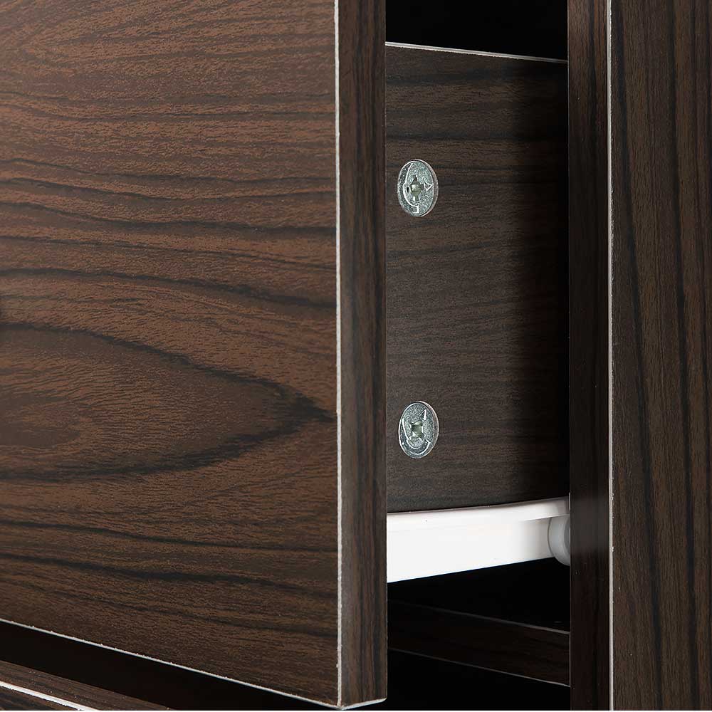Sarantino Tallboy Dresser 6 Chest Of Drawers Cabinet Storage 85 x 39.5 x 105 in Brown