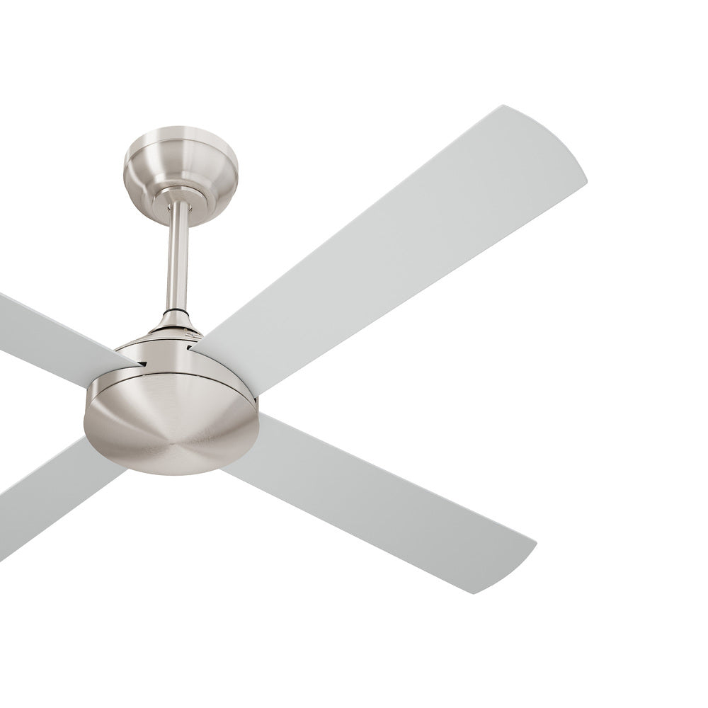 Vevare 52'' Ceiling Fan AC Remote Control Timer 4 Blades Silver