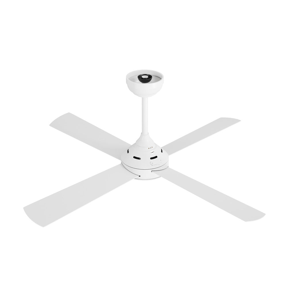 Vevare 52'' Ceiling Fan AC Remote Control Timer 4 Blades White