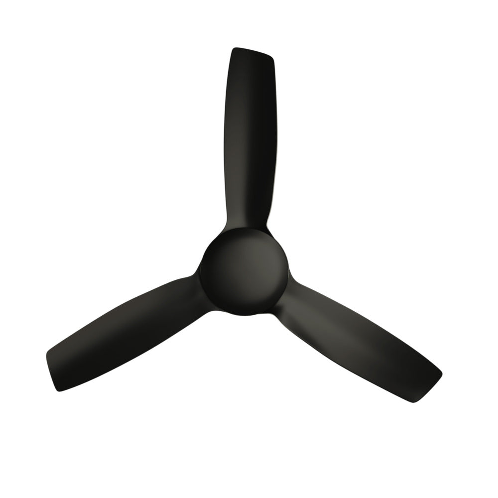 Vevare 52'' Ceiling Fan DC 3 ABS Blades Remote Control Timer Black