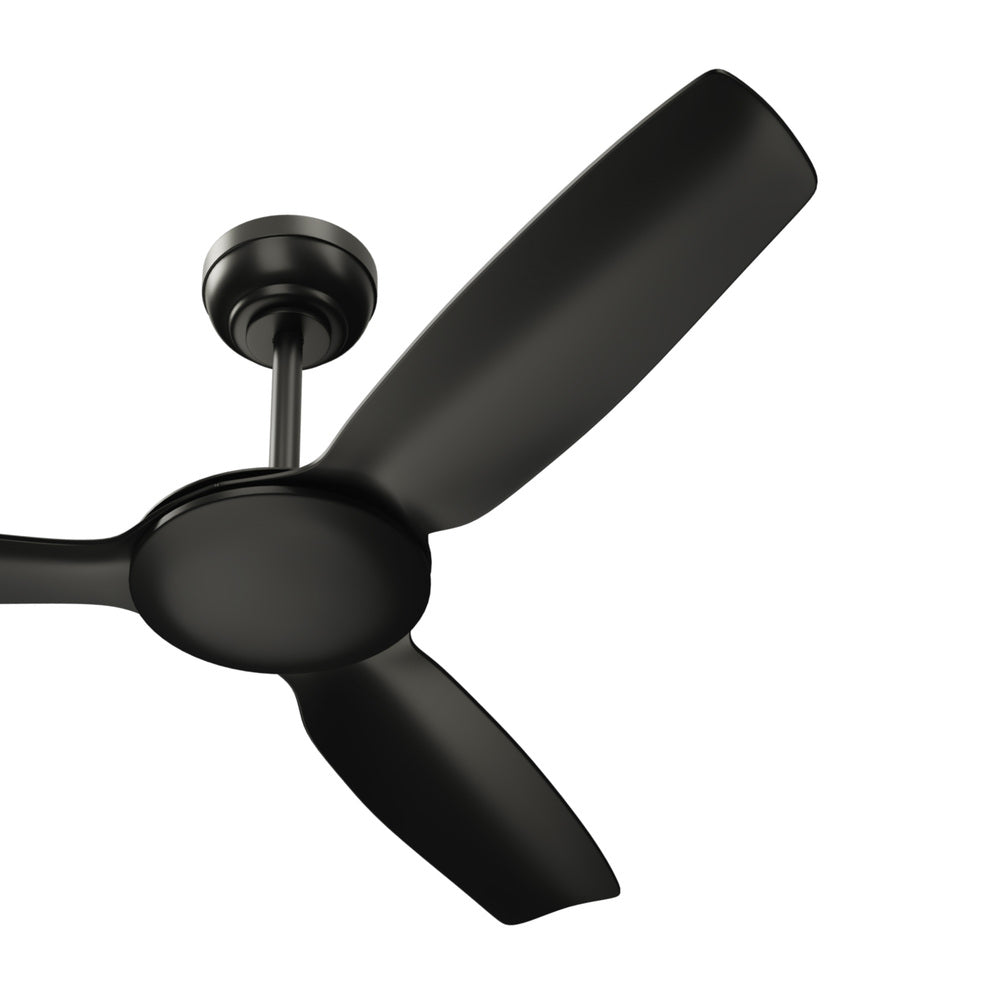 Vevare 52'' Ceiling Fan DC 3 ABS Blades Remote Control Timer Black