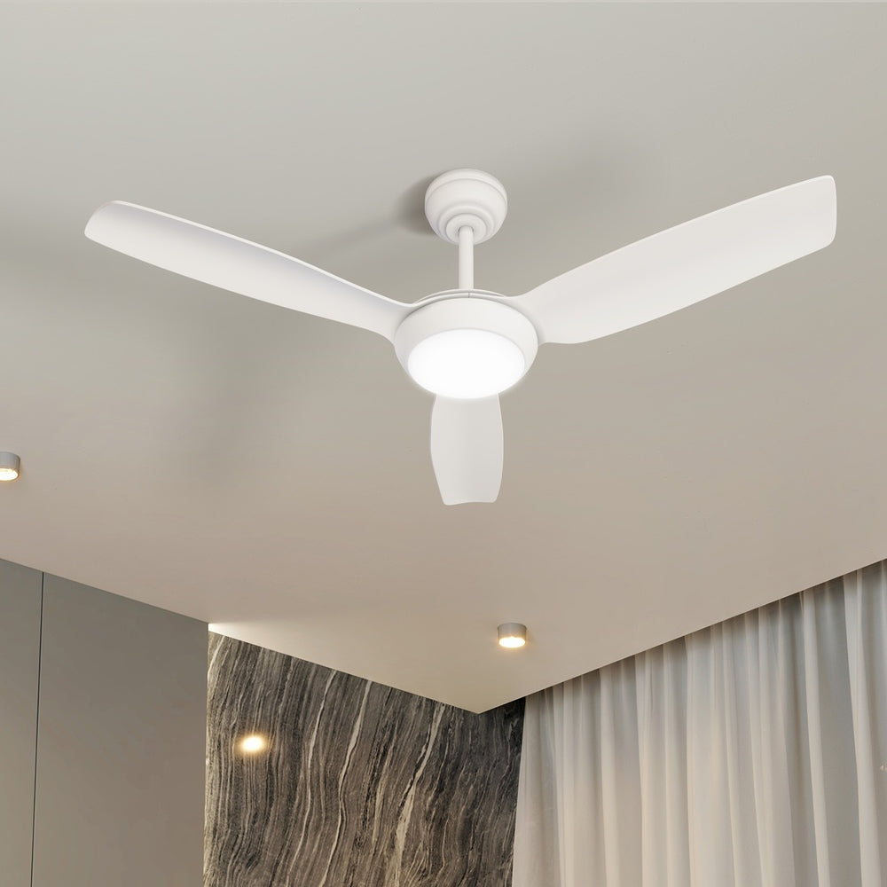 Vevare 52" Ceiling Fan with Light DC Remote Control 5 Speed White