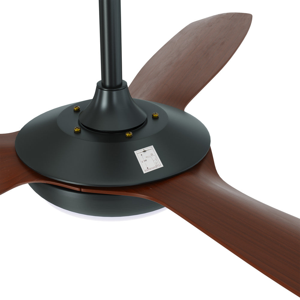 Vevare 52" Ceiling Fan with Light DC Remote Control 5 Speed Walnut
