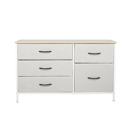 Levede Storage Cabinet Tower Chest of Beige-1954802991626326017
