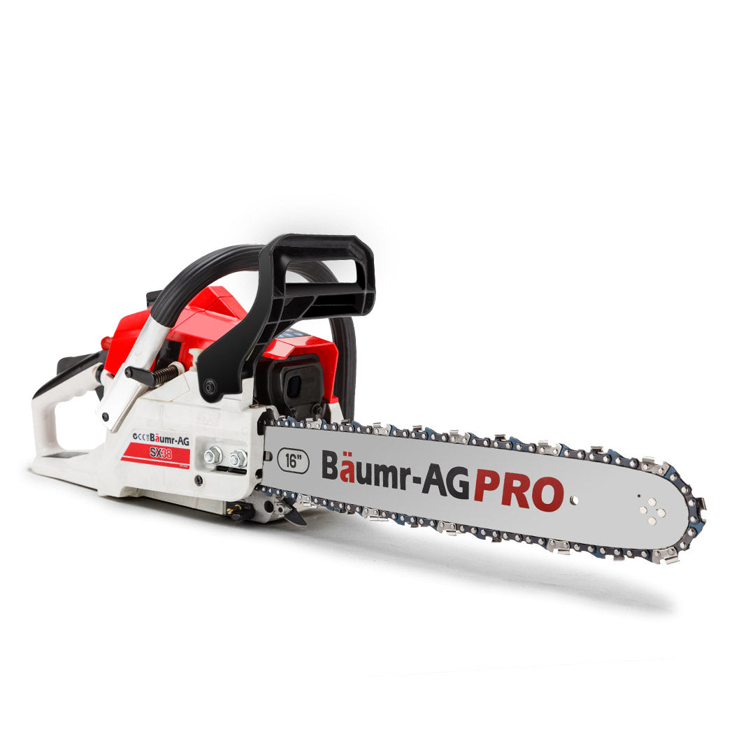 BAUMR-AG 38CC Petrol Commercial Chainsaw 16' Bar E-Start 3.2HP Pruning Chain Saw