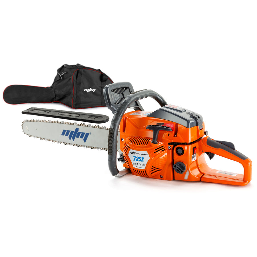 MTM Petrol Commercial Chainsaw 22' Bar Chain Saw E-Start Tree Pruning Top Handle