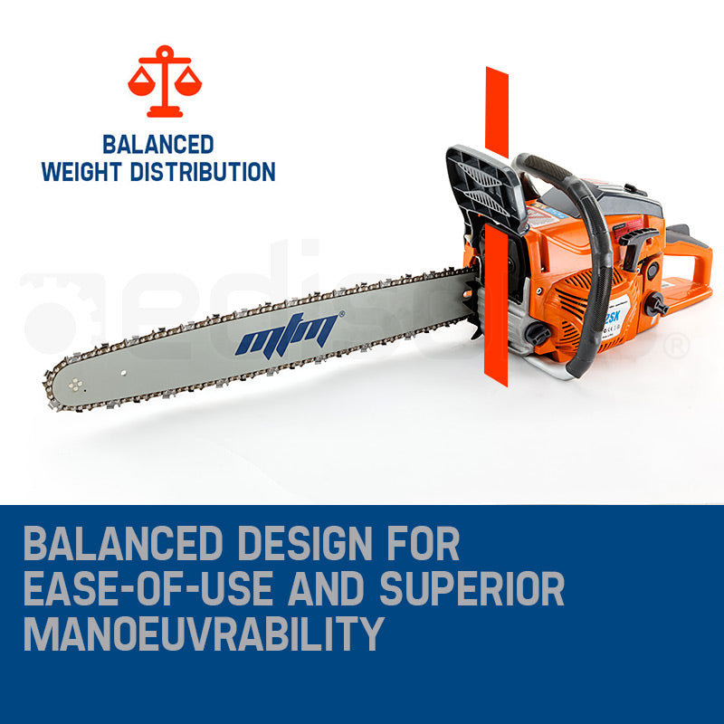 MTM Petrol Commercial Chainsaw 22' Bar Chain Saw E-Start Tree Pruning Top Handle