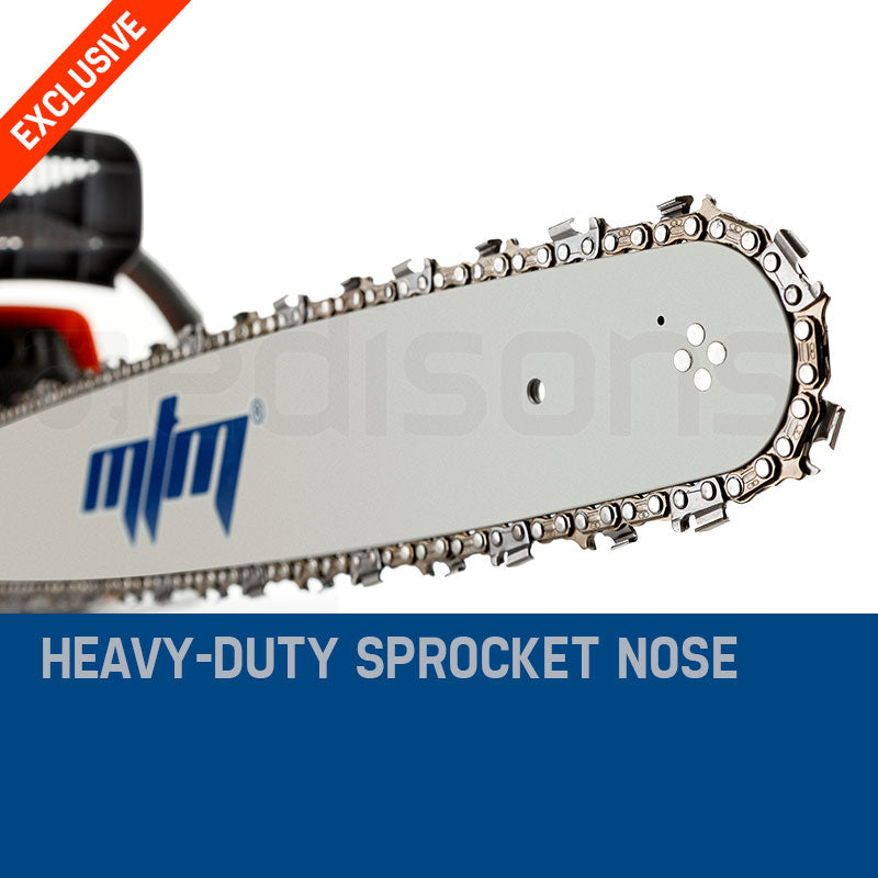 MTM Petrol Commercial Chainsaw 22' Bar Chain Saw E-Start Tree Pruning Top Handle