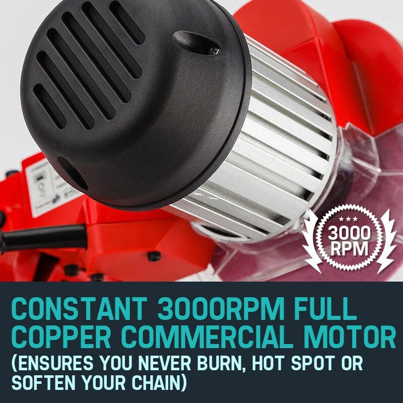 Baumr-AG 350W 3000RPM Commercial Electric Chainsaw Sharpener and Grinder- Bonus Grinding Wheel