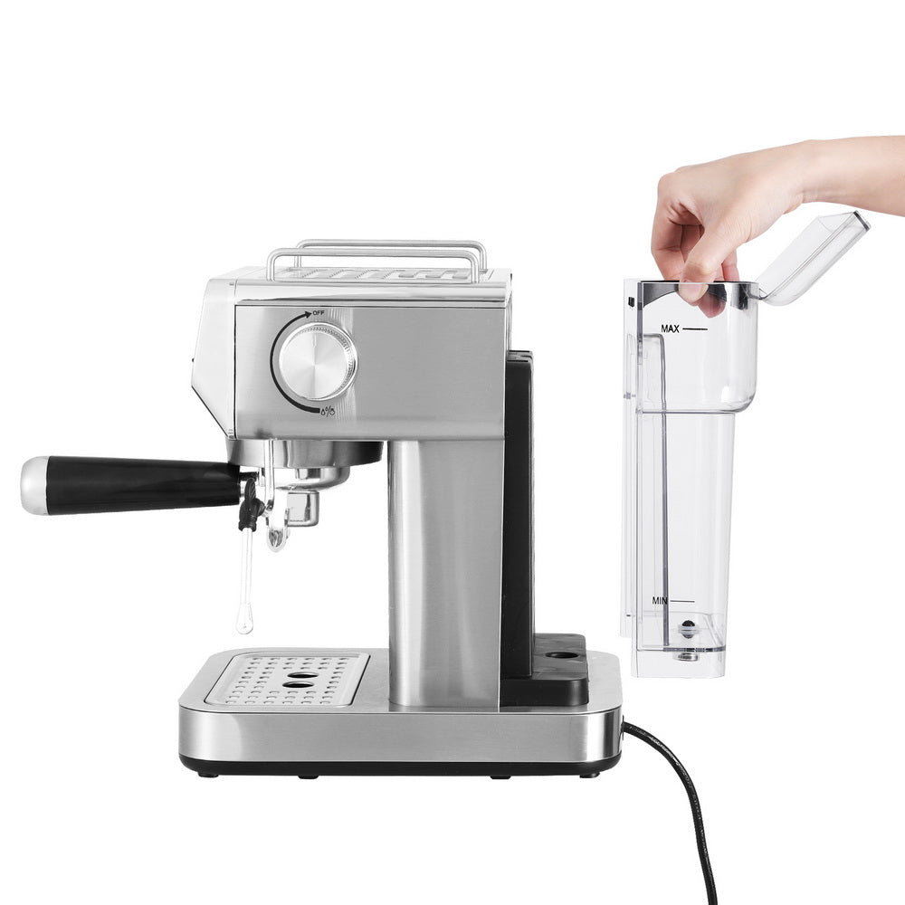 Devanti 20 Bar Espresso Coffee Maker with Milk Frother