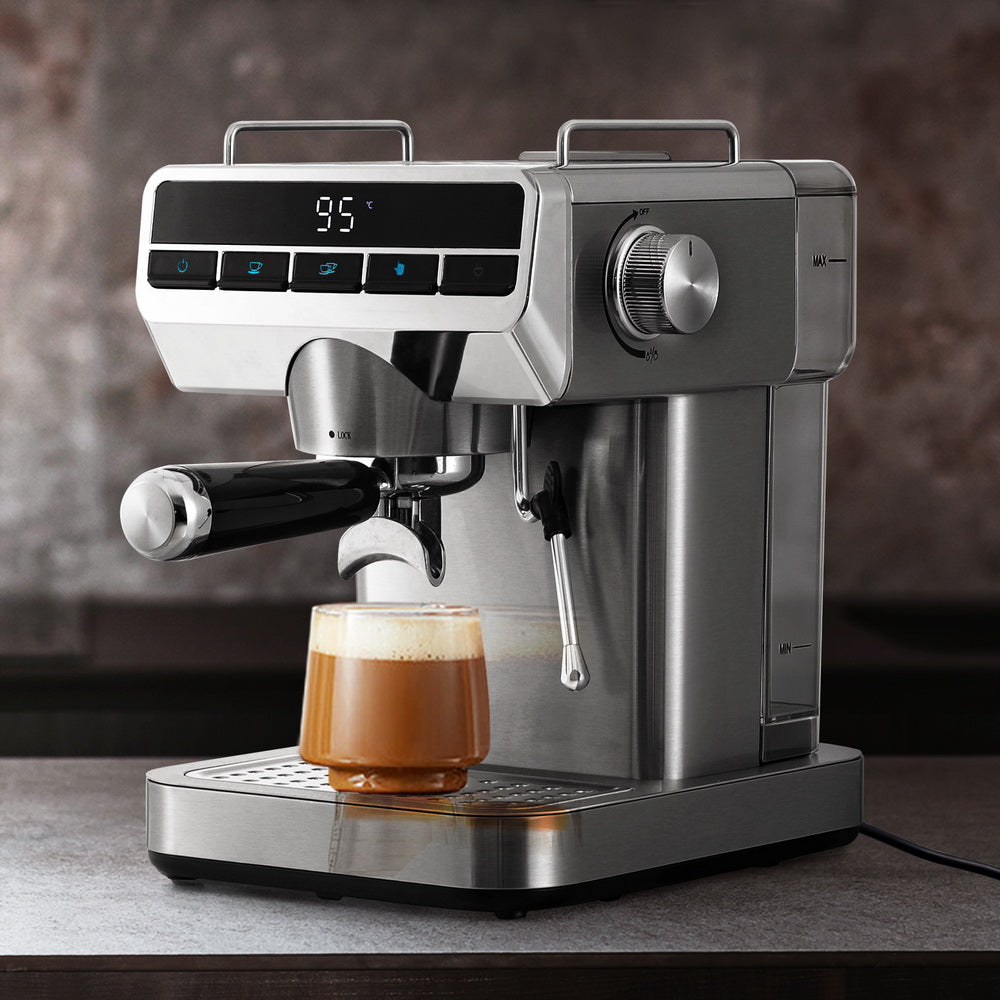 Devanti 20 Bar Espresso Coffee Maker with Milk Frother