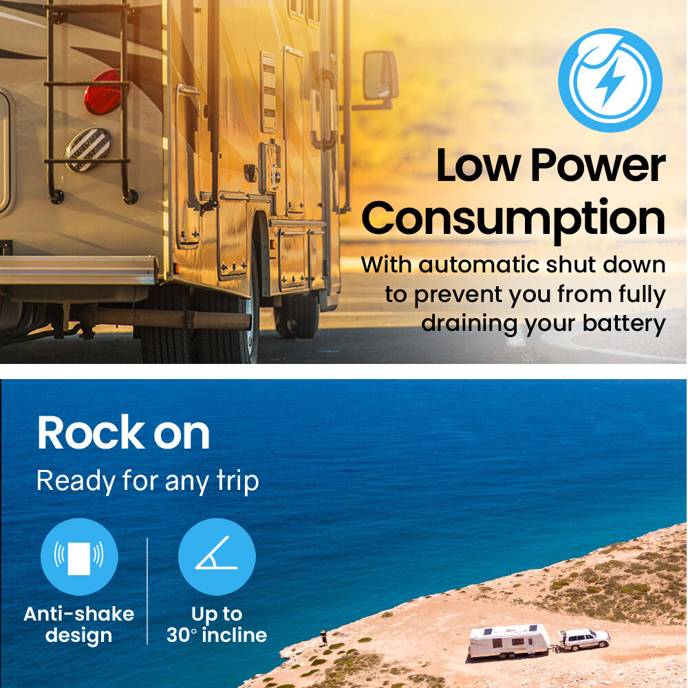 GECKO 142L Upright Portable Fridge / Freezer, 12V/24V for Motorhome and Caravan, Black