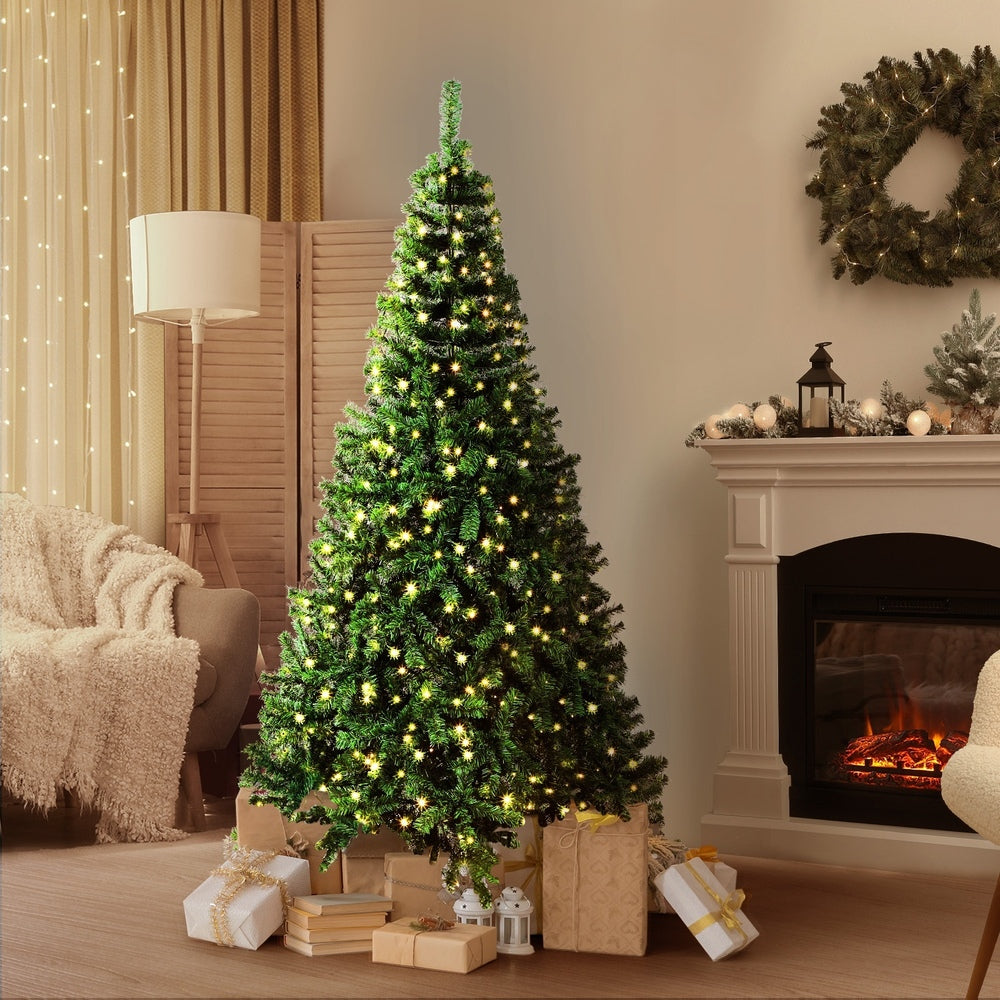 Tinseltown Christmas Tree 1.8M 6FT Green with LED lights