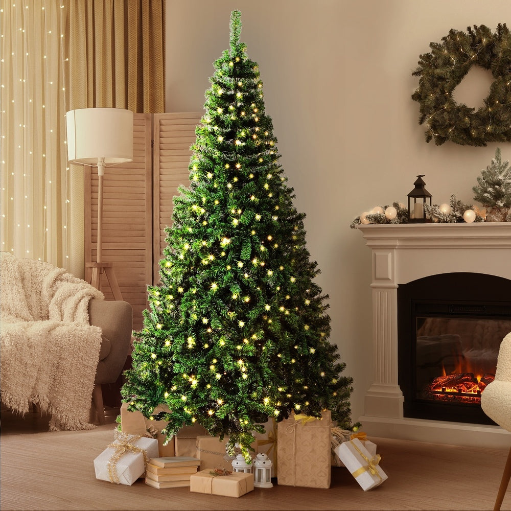 Tinseltown Christmas Tree 2.4M 8FT Green with LED lights