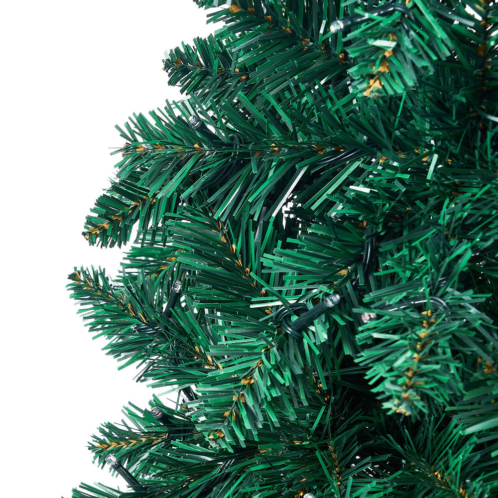 Tinseltown LED Christmas Tree 1.8M 6FT Multi Colour Lights 8 Flash Modes