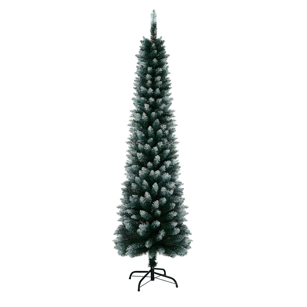 Tinseltown Slim Christmas Tree 1.8M 6FT Green and White