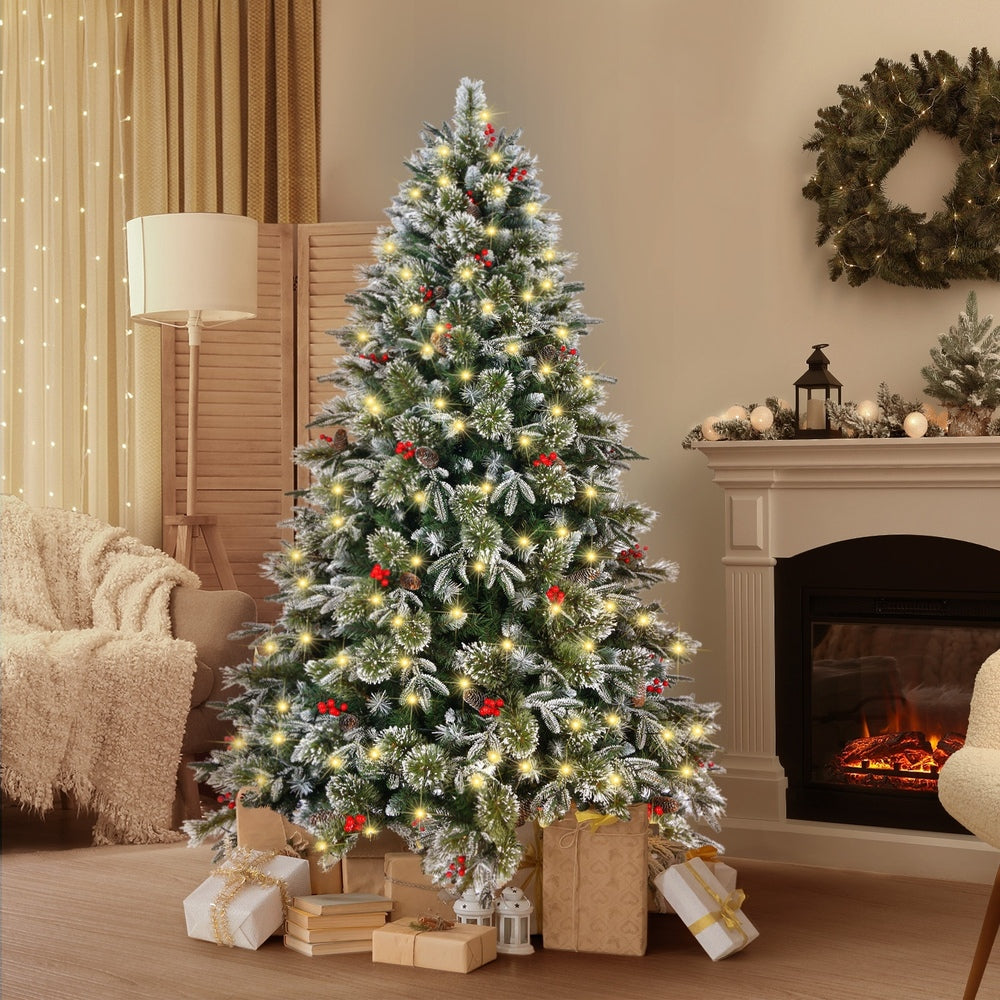 Tinseltown LED Christmas Tree 1.8M 6FT Green White 790 Tips