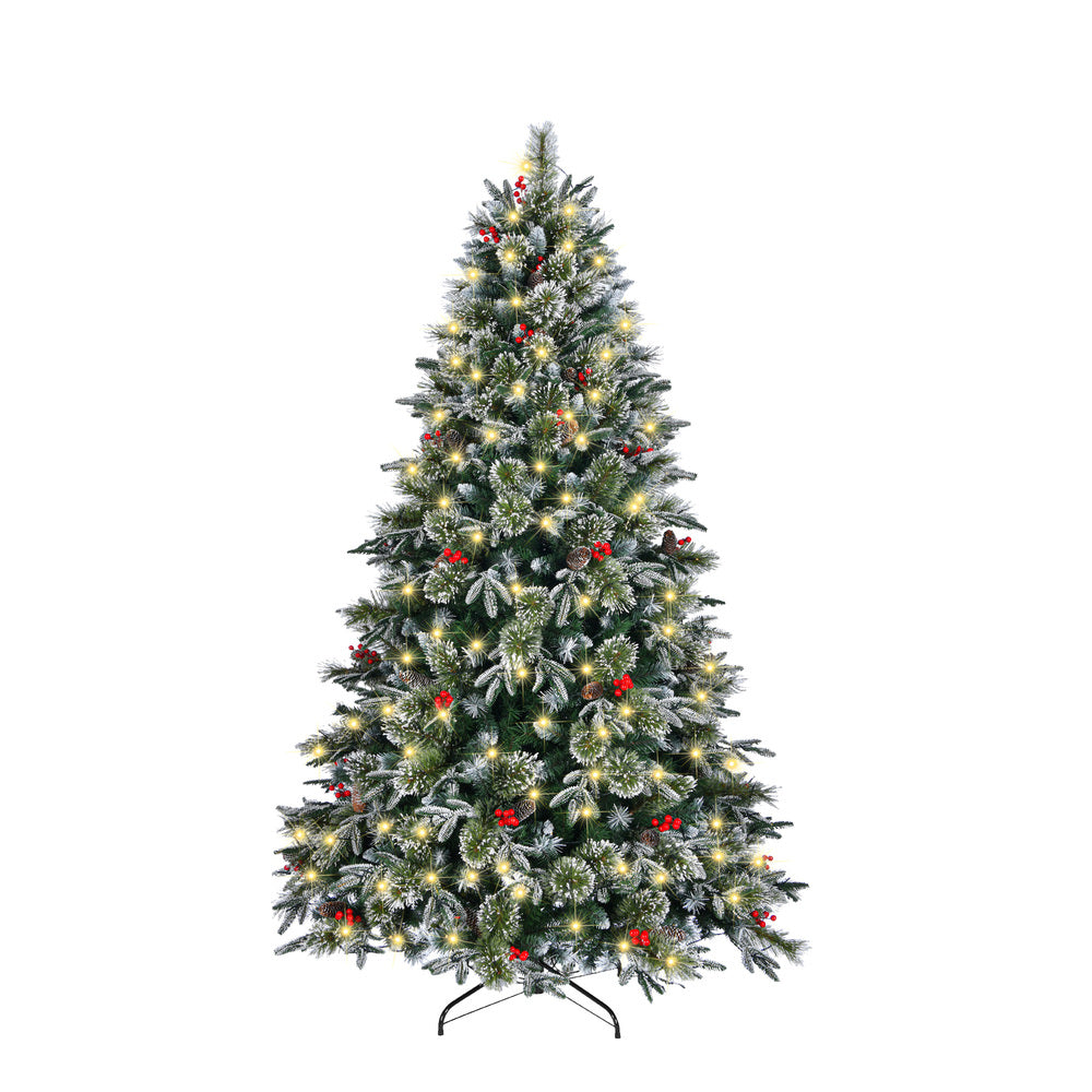 Tinseltown LED Christmas Tree 2.1M 7FT Green White 1210 Tips