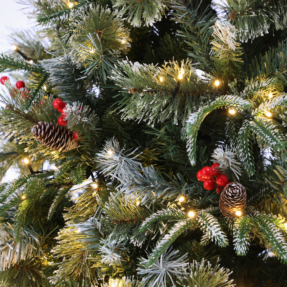Tinseltown LED Christmas Tree 2.1M 7FT Green White 1210 Tips