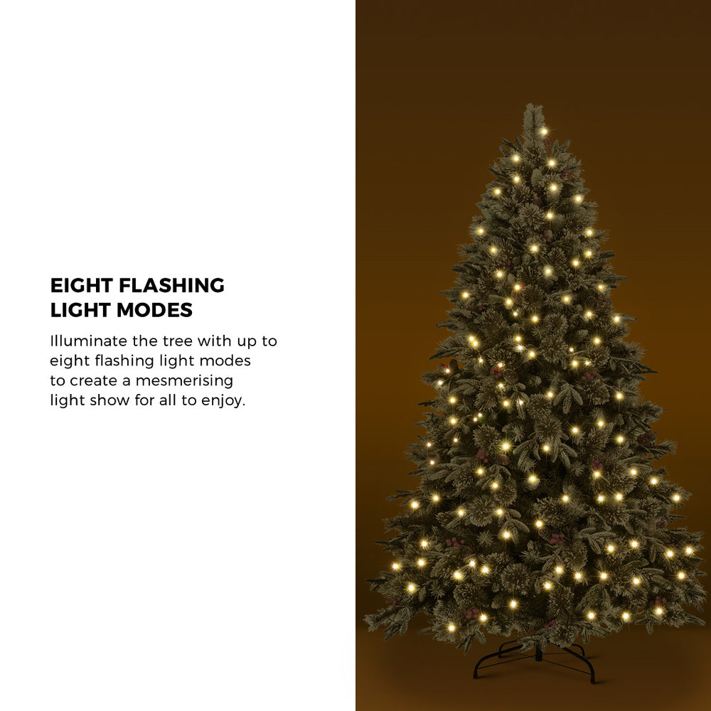 Tinseltown LED Christmas Tree 2.1M 7FT Green White 1210 Tips
