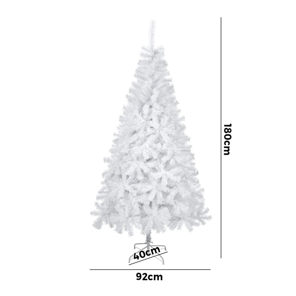 Tinseltown White Christmas Tree 1.8M 6FT 650tips