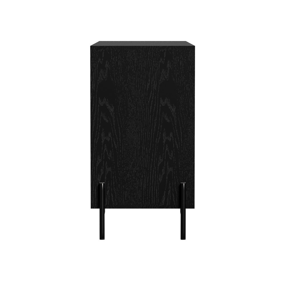 Oikiture 6 Chest of Drawers Cabinet Dresser Table Lowboy Walnut