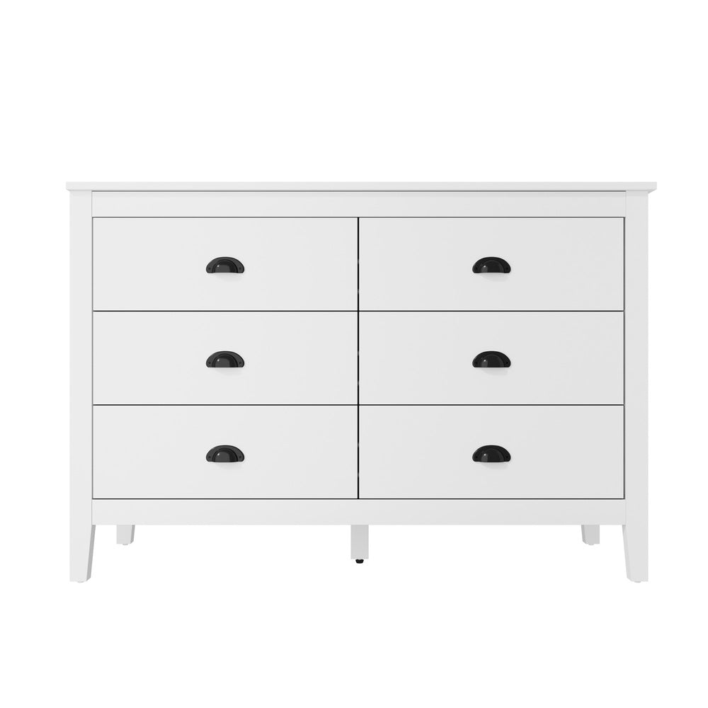 Oikiture 6 Chest of Drawers Dresser Vintage