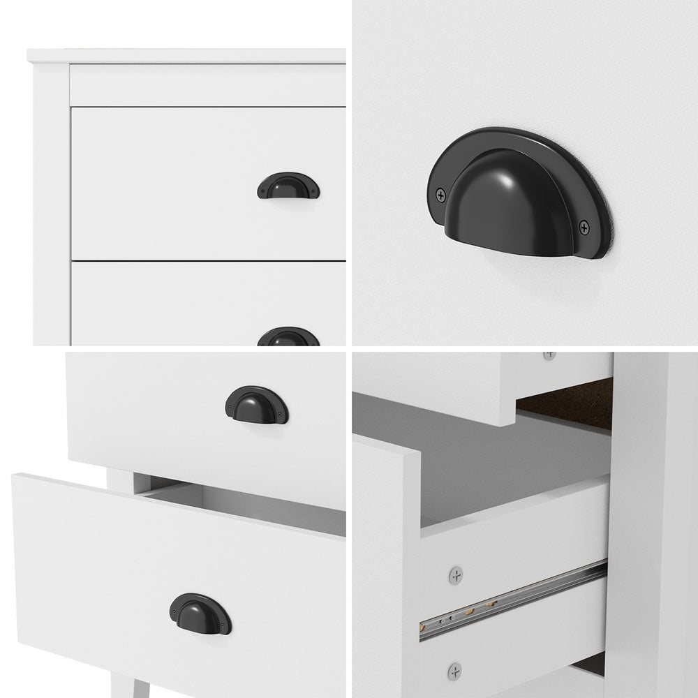 Oikiture 6 Chest of Drawers Dresser Vintage