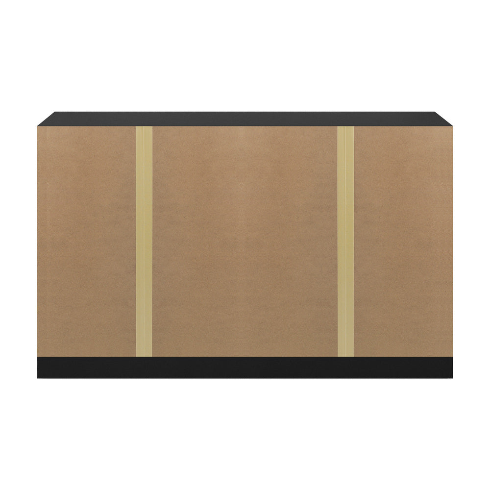 Oikiture 6 Chest of Drawers Lowboy Dresser Table Bedroom Black