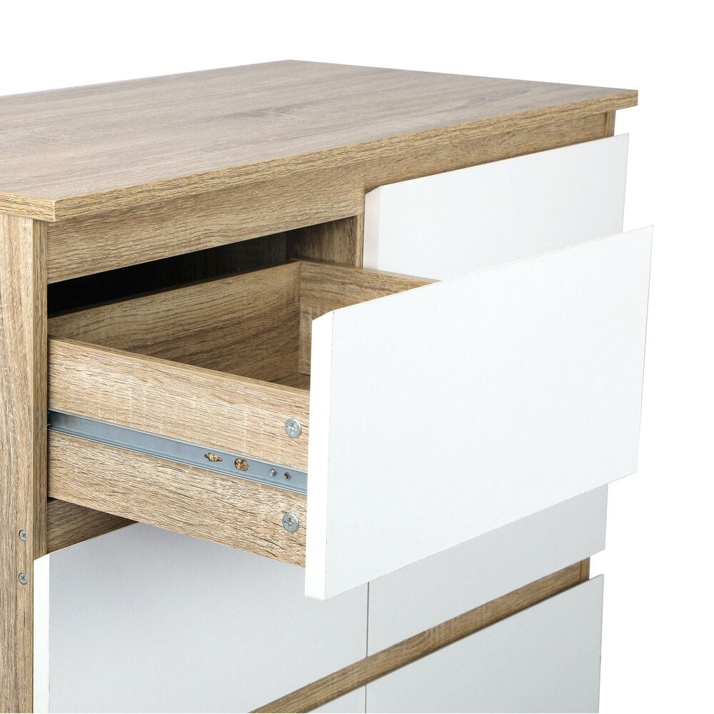 Oikiture Chest of Drawers 8 Drawers Tallboy