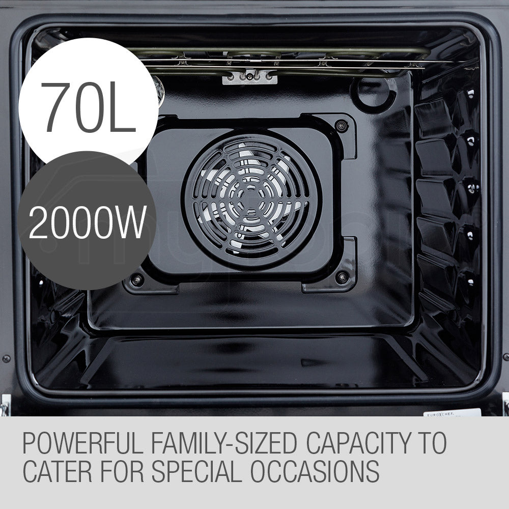 EuroChef 60cm 8 Functions Built-In Electric Wall Oven - OE708A