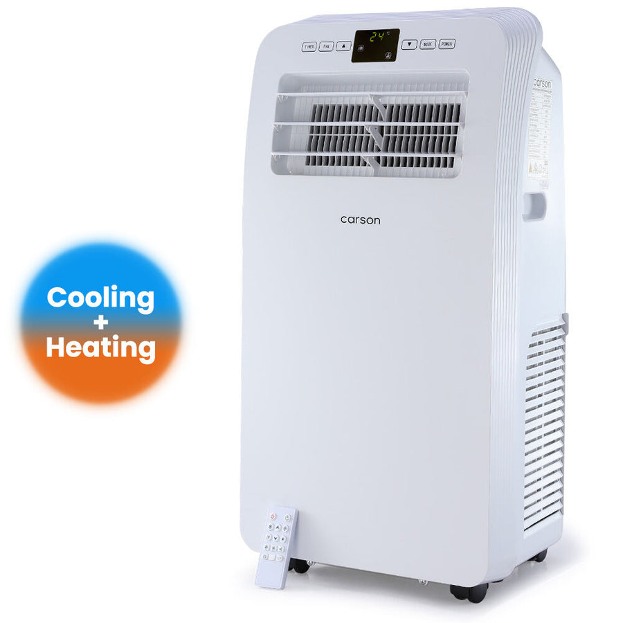 CARSON 2.9kW Reverse Cycle Portable Air Conditioner and Heater, with Dehumidifier, Cooling and Heating AC