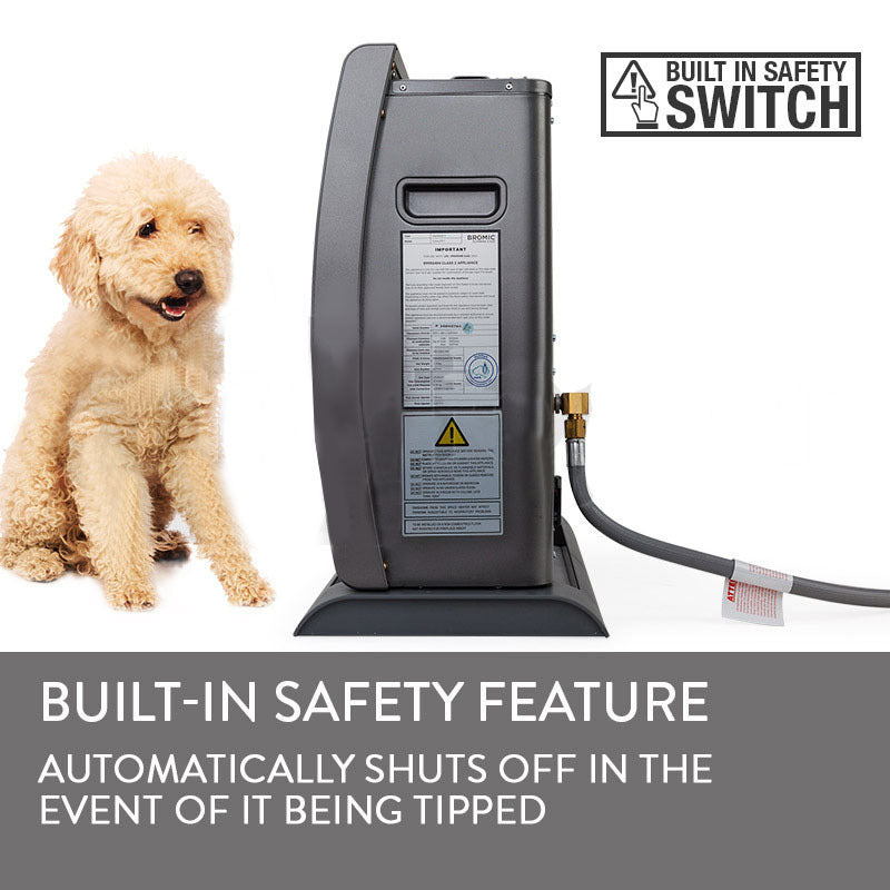 BROMIC Supaheat II Natural Gas Indoor Room Heater Portable Floor Flueless 80m²