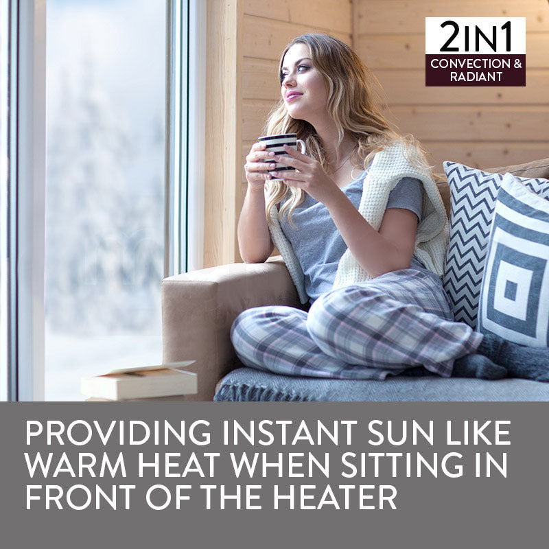 BROMIC Supaheat II Natural Gas Indoor Room Heater Portable Floor Flueless 80m²