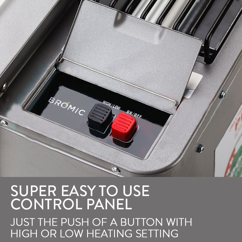 BROMIC Supaheat II Natural Gas Indoor Room Heater Portable Floor Flueless 80m²