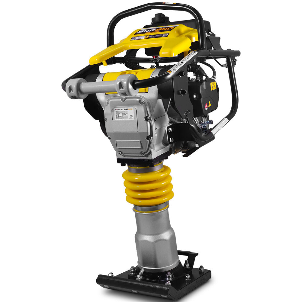 BAUMR-AG BRM-500 64KG Petrol Tamper Rammer Vibratory Plate Compactor, Lightweight, for Soil Sand Gravel Asphalt