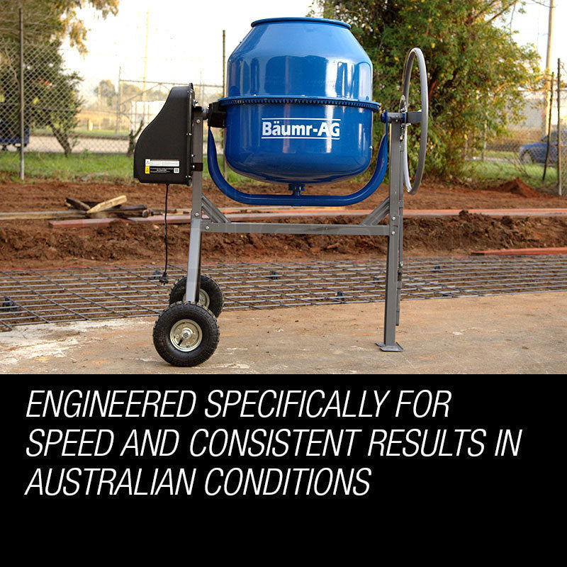 Baumr-AG 220L Portable Electric Concrete Cement Mixer