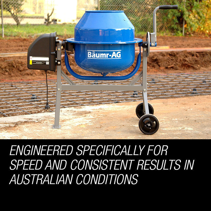 Baumr-AG 70L Portable Electric Concrete Cement Mixer